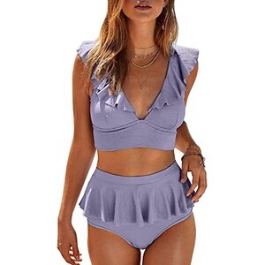 Costumi da bagno Sexy femminili a vita alta da nuoto per donna