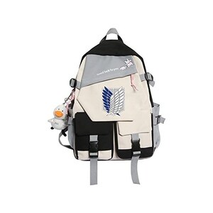 Roffatide Zaino Death Note Luminoso Al Buio, Stampato, Per Laptop 15,6 Pollici, Con Tasche Multiple, Cosplay, Nero