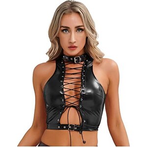 Corsetto Modellante Donna - Crop Top In Cotone, Sexy E Vintage, Per Estate E Palestra - Foto 2