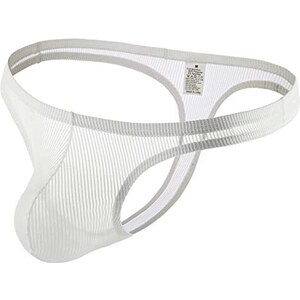 Monster BULGE Perizoma Da Uomo Semi Trasparente Giallo Con Perizoma Sul - Foto 10