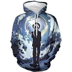 WLN Jujutsu Kasen Felpe Con Cappucco Gojo Satoru Anme Felpa Con