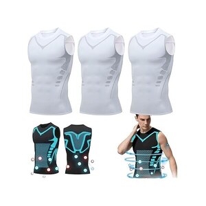 Gilet Modellante Sudore Da Uomo Dimagrante Shapewear Canottiera Senza - Foto 9