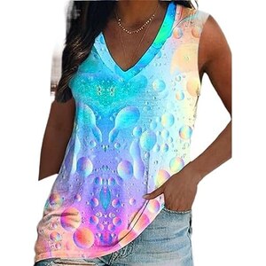 Skicuff 3 Canotte Donna Scollo A V - Top Allenamento Slim Fit Senza Maniche