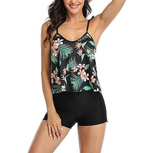 Coswind Costume Da Bagno Donna Vita Alta Tankini Set Con Pantaloncini - Foto 6