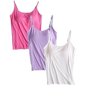 Jamron Jamron Donna Taglie Forti 3 Pezzi Basic Canotta con Reggiseno ...