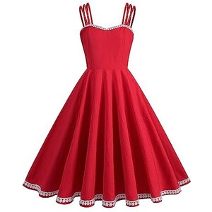 Abito Svasato Con Spalline - Blu Acceso/fantasia - DONNA - H&M - Foto 4