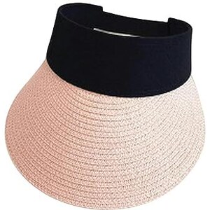 Cappello Donna Con Fiocco E Visiera Larga - Cappello Spiaggia Estivo In Paglia Di Carta Regolabile - Foto 7