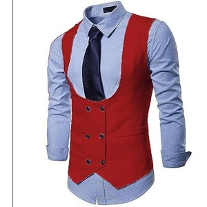 Gilet Uomo In Tweed Di Lana - Formale E Retr&ograve; Per Matrimoni, Affari E Occasioni Eleganti