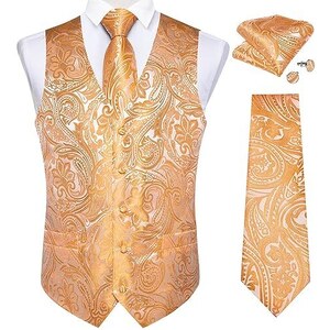 Marysgift Cravatta Uomo Classica Con Motivo Paisley - Business E Cerimonie - Tessuto Poliestere, 146x8 Cm - Regalo Perfetto Per Matrimoni E Festa Del Papà - Colori Vari