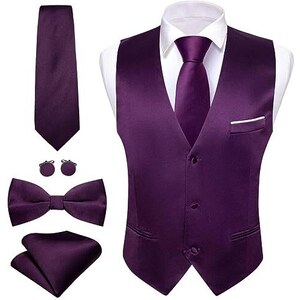 Completo Elegante Bambino 5 Pezzi - Giacca, Gilet, Pantaloni, Camicia E Papillon - Foto 12