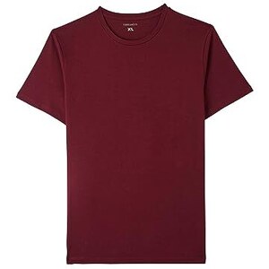 T-shirt Uomo Girocollo Cotone Mezze Maniche Maglia Basic Tinta Unita C - Foto 6