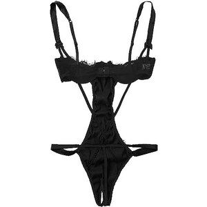 Hunkemöller ISABELLLE BABYDOLL - Camicia da notte - black/nero