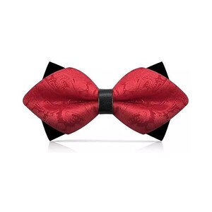 Papillon Da Uomo Con Fazzoletto Abbinato, Design Novità, Set Completo Per Matrimonio E Feste