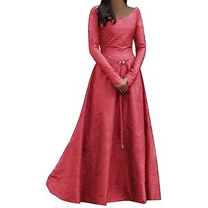Abito Medievale Donna Curvy - Vestito Steampunk Vintage Per Feste E Carnevale - Foto 12