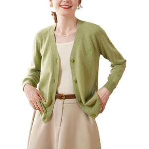 Cardigan da donna, corto, leggero, a maniche lunghe, elegante, bolero