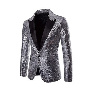 Abito blazer con revers a scialle in raso
