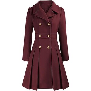 Cappotto Uomo Trench Lungo In Lana - Doppio Petto, Regular Fit, Per Business E Inverno