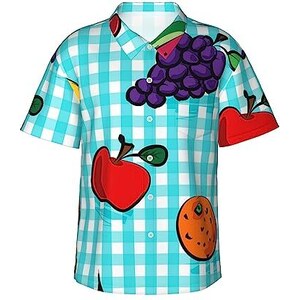 Fisyme Camicia Hawaiana Uomo Maniche Corte – Stampa Tropicale Leggera Oversize – Perfetta Per Spiaggia, Vacanze E Festa
