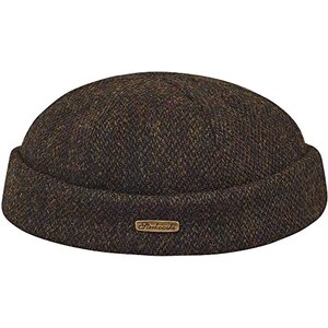 Sterkowski Docker Leon - Berretto Harris Tweed, Nero/Giallo, 7 - Stileo.it