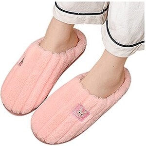 Generico Pantofole Donna Invernali Peluche, Ciabatte da Donna con Memory Foam, S