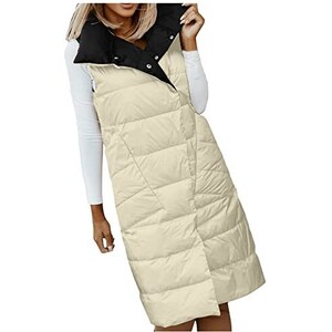 Gilet Lungo Donna In Pile Vellutato Double Face - Senza Maniche, Morbido E Leggero Per Autunno E Inverno