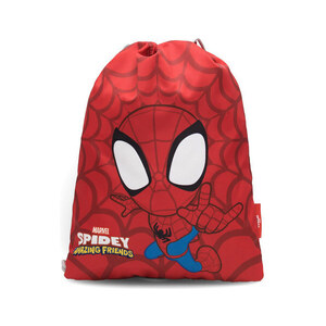 PASO Set Scuola 4 Pezzi Spidey: Zaino 43 Cm, Sacca, Astuccio Pieno 22 Pezzi E Portafoglio, Blu
