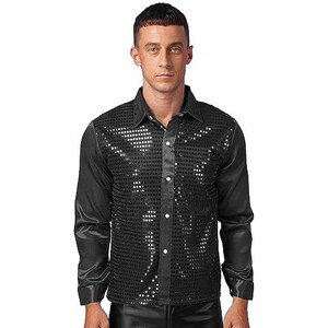 Body Da Danza Uomo MSemis - Ballo Latino, Classico, Slim Fit Con Bottoni - Foto 6