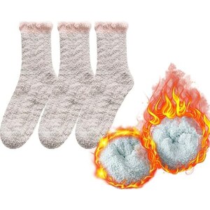 5 paia di calzini invernali in peluche per donne e ragazze