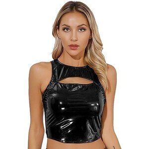 Canotta Donna Elasticizzata A Coste - Tank Top Slim Fit Per Estate, Sport E Casual