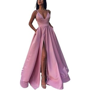 Abito Da Sera Da Donna Paillettes Scollo A V Profondo Anica Lunga Avvolgente Nero Glitter Cocktail Party Elegante Inverno Abbigliaento Forale Del 2026 A $41.99 - Foto 4