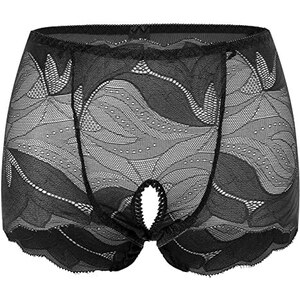 ranrann Perizoma Aperto Donna Pizzo Culotte Cavallo Aperto Slip