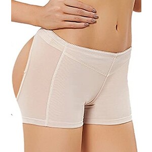 G&F Uomini Imbottito Mutandine Butt Lifter Intimo Modellante con Pad Rimovibili Finto Culo Biancheria Intima (Color : Black-2CM, Size : Small