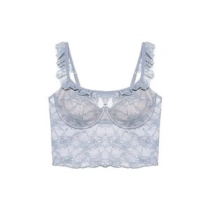 Reggiseno In Pizzo Bonds Donna Scollo Profondo A V Con Ferretto Trasparente - Foto 3