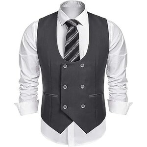 Gilet Uomo West Dick Business – Maglione Senza Maniche Scollo A V – Lavorato A Maglia Con Fantasia Argyle – Casual E Elegante – Taglie Regolari