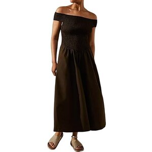 Abito Estivo Donna A Fascia - Senza Maniche, Spalle Scoperte, Lungo, Per Spiaggia E Cocktail