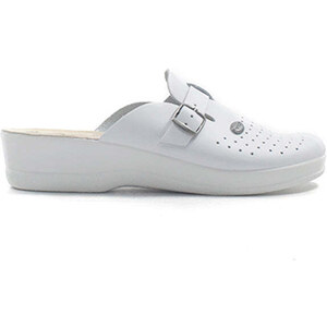 Fly Flot Ciabatta Donna T5198 BE – Pelle Bianca, Comoda E Leggera – Larghezza Normale