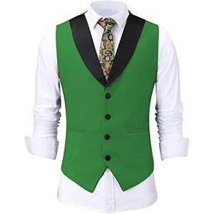 Gilet Gotico Da Uomo Senza Maniche - Vintage Steampunk Per Halloween E Cosplay - Foto 3