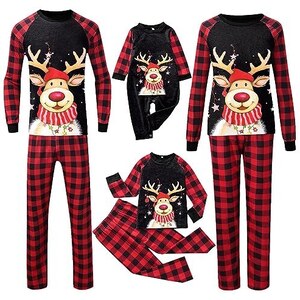 LDZYXY Pigiama Di Natale Famiglia Christmas Pyjama Completo Papa Figlio Costume Mamma E Figlia Uguale Neonata Pigiami Due Pezzi Manica Lunga Tuta Da Casa Papa Ret 16 L 128782534