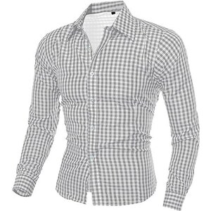 Camicia da bowling vintage da uomo anni '50 retrò manica lunga button down camicie, Nota musicale nera, XL