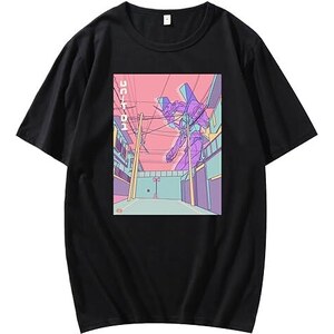 T-shirt da uomo con illusione ottica grafica 3D stampata a