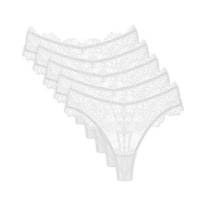 6 Perizoma Donna In Pizzo E Cotone - Stringhe Comode, Multicolori, Taglie S-XL - Foto 12