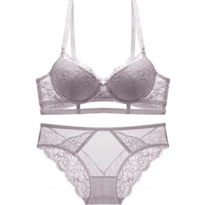 Completino Intimo Hedy In Raso E Pizzo - Con Ferretto, Reggiseno E Perizoma - Foto 14