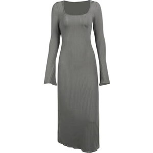 Maglietta da donna a maniche lunghe, con scollo rotondo
