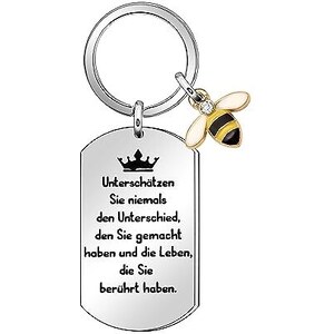 Portachiavi Regalo Per Nonni - Set Personalizzato In Acciaio, Ideale Per Natale E Compleanni