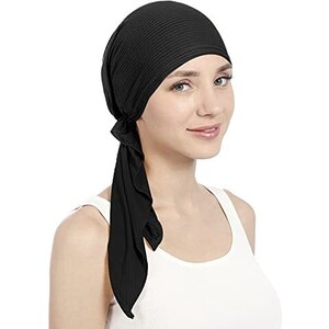Cappello Turbante Hijab Per Donna, Stile Trecciato Con Paillettes, Nero, Taglia Unica, Ideale Per Perdita Capelli E Chemioterapia