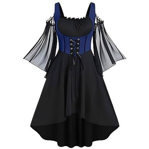 EMAlusher Abito Celtico Medievale Donna Vestiti Medievali 2023 Abito ...
