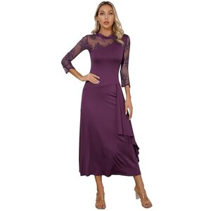 Aibaowedding Abito da ragazza con fiori, da principessa, da festa, da ballo, per bambini, in pizzo, in tulle, elegante, lungo, da sera, da comunione, bianco, 2-3 Anni