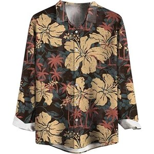 CAMICIE UOMO ABBOTTONATE Da Uomo Leisure Holiday L-3XL Maniche Lunghe - Foto 12