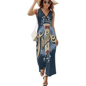Vestito Donna Estivo Senza Maniche Abiti Casual Estivo con