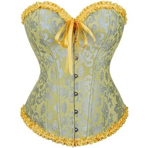 Corsetto sottoseno da donna, bustino in raso, per allenamento, taglie forti, Beige, X-Small